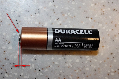 Короткий выод плюоой клеммы