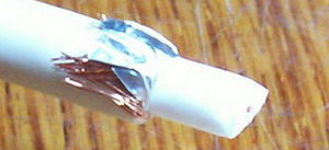 Заворачиваем фольгу на внешний слой